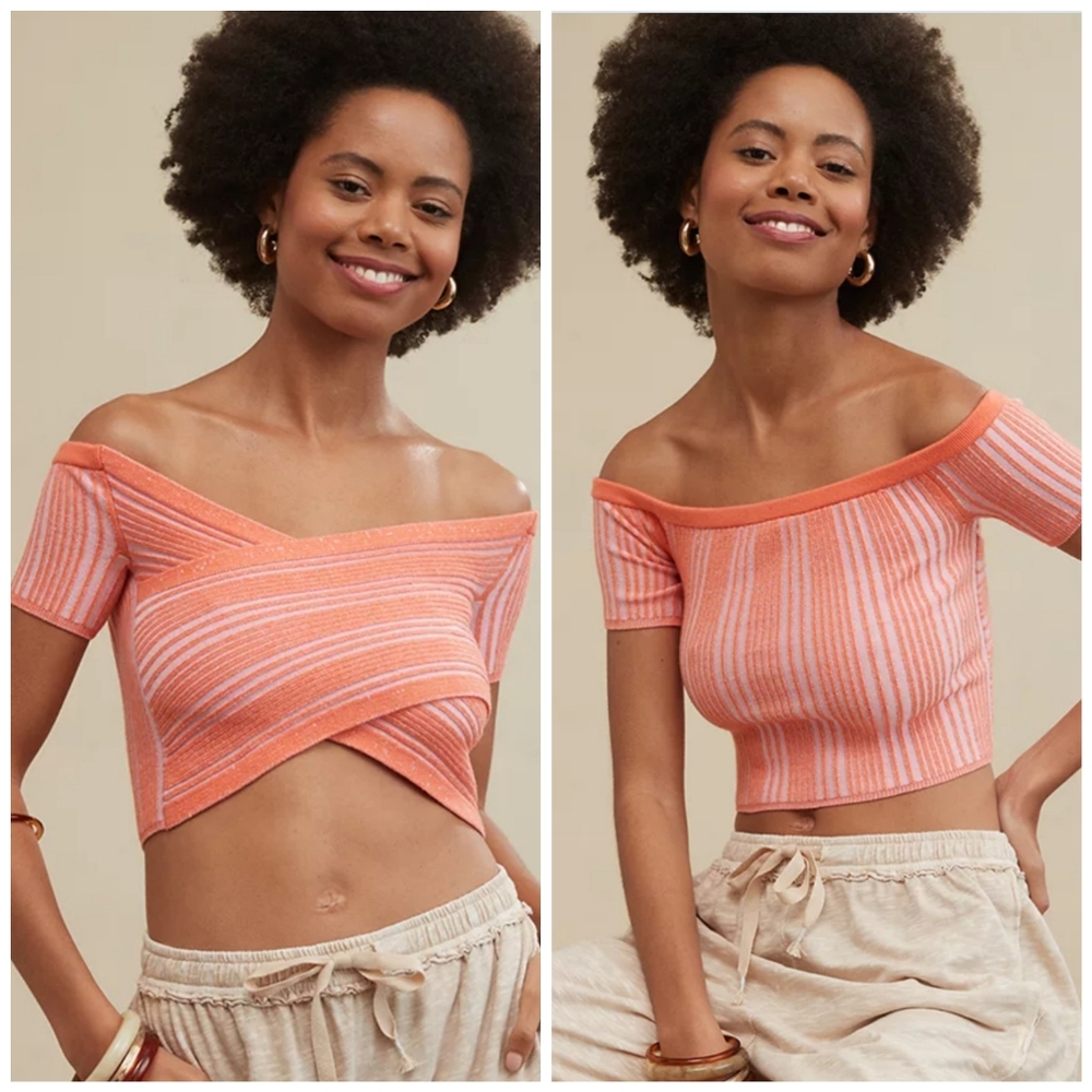 Aerie Reversible  Cropped Sweater  Top Large